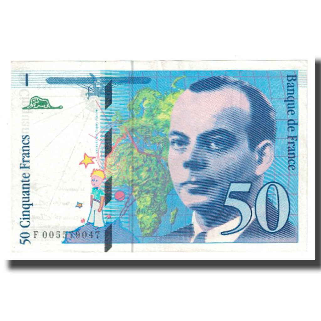 France, 50 Francs, St Exupéry, 1993, Undated (1993), SUP, KM:157b