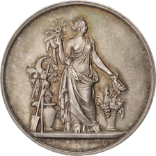 France, Medal, French Third Republic, Flora, Pingret, AU(55-58), Silver