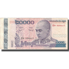 Banknote, Cambodia, 20,000 Riels, 2008, KM:60a, VF(30-35)