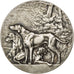 FRANCE, Fauna, French Fifth Republic, Medal, AU(55-58), Silver, 29.00