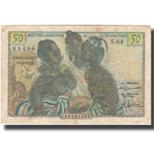 Banknote, French West Africa, 50 Francs, KM:45, VF(30-35)