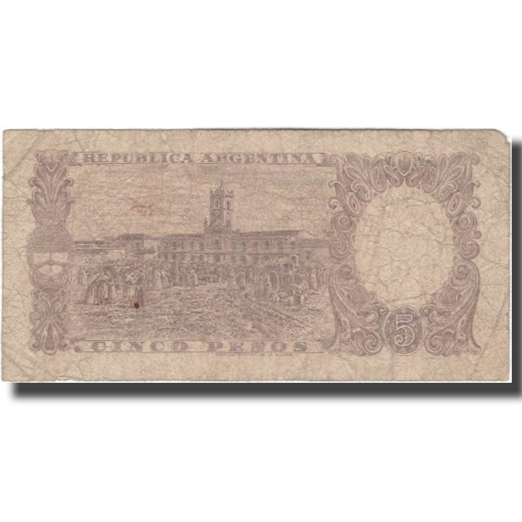 Banknot, Argentina, 5 Pesos, KM:275b, F(12-15)