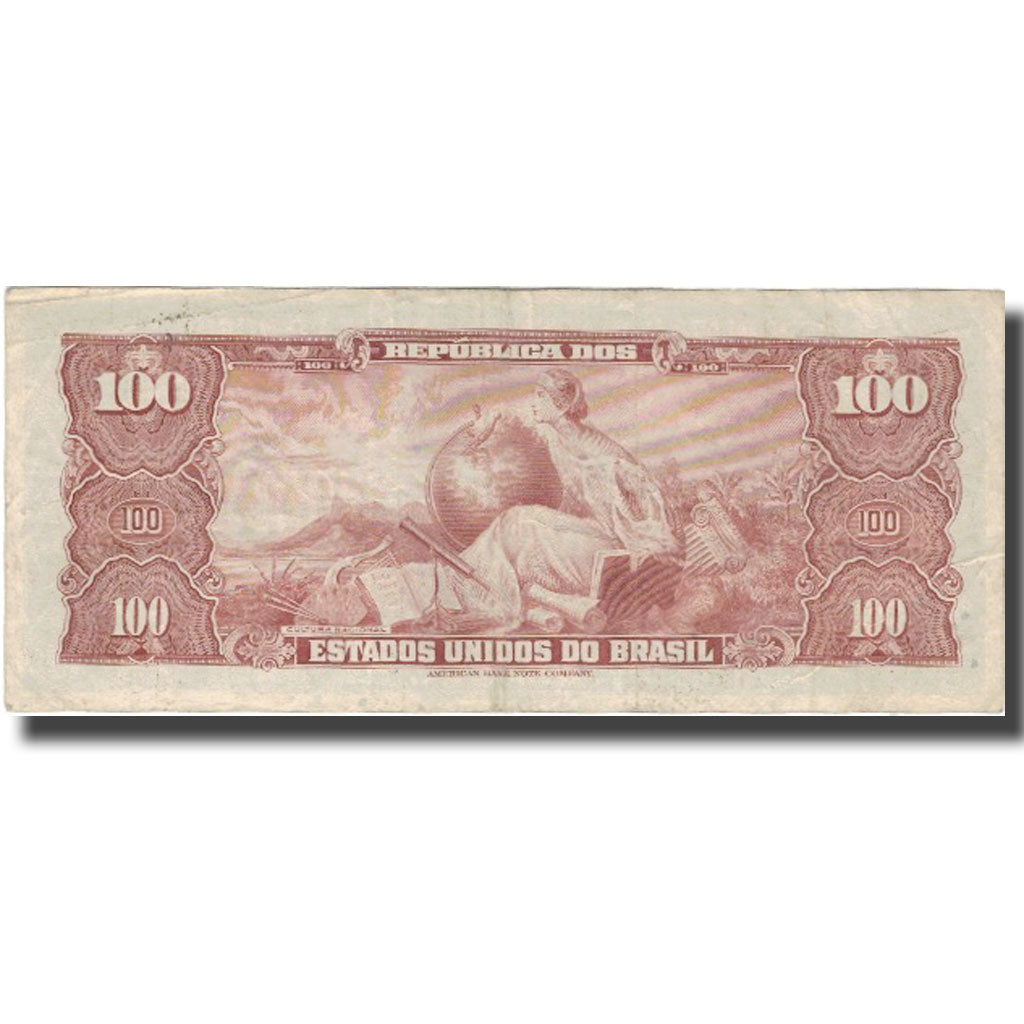 Banknote, Brazil, 100 Cruzeiros, KM:170a, VF(30-35)