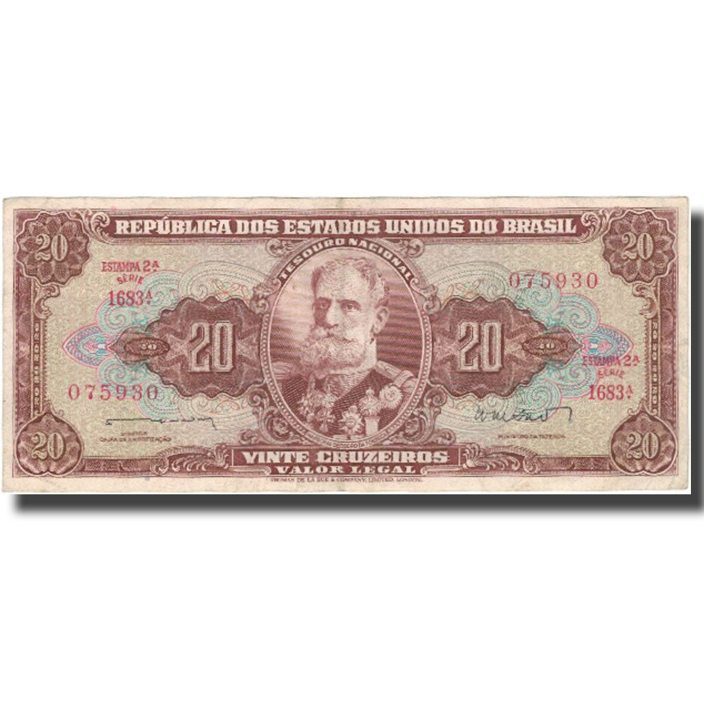 Banknote, Brazil, 20 Cruzeiros, KM:178, EF(40-45)