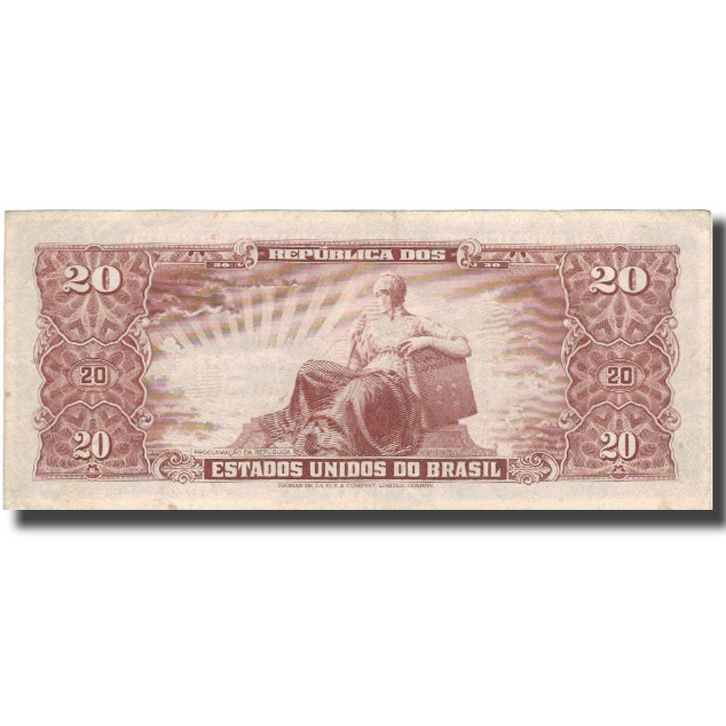 Banknote, Brazil, 20 Cruzeiros, KM:178, EF(40-45)