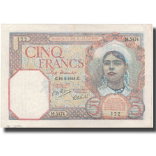 Biljet, Algerije, 5 Francs, 1941, 1941-09-16, KM:77b, TTB+