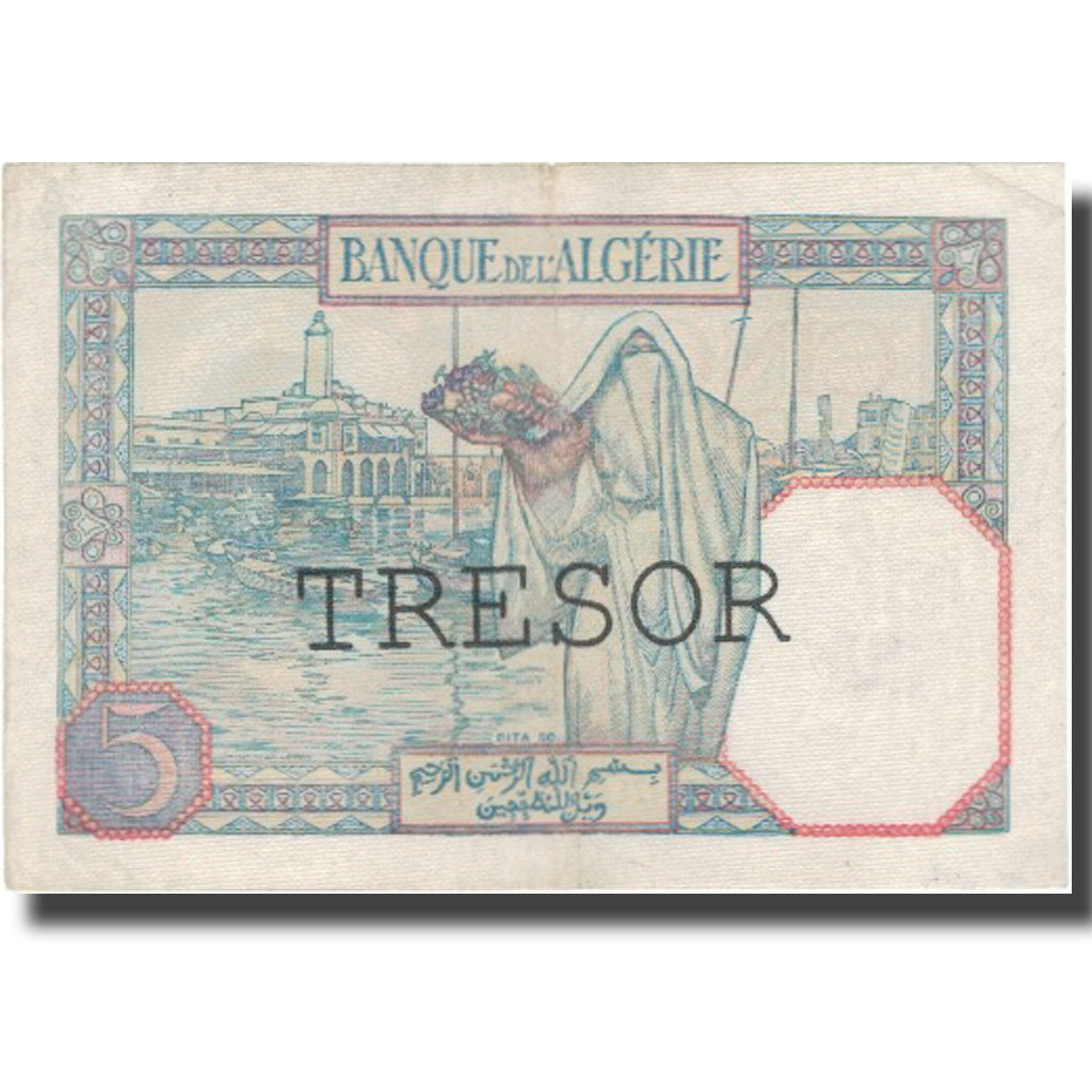 Biljet, Algerije, 5 Francs, 1941, 1941-09-16, KM:77b, TTB+