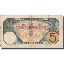 Banknote, French West Africa, 5 Francs, 1929, 1929-05-16, KM:5Bf, VF(30-35)