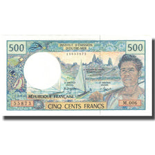 Biljet, Franse Gebieden in de Stille Oceaan, 500 Francs, KM:1b, NIEUW