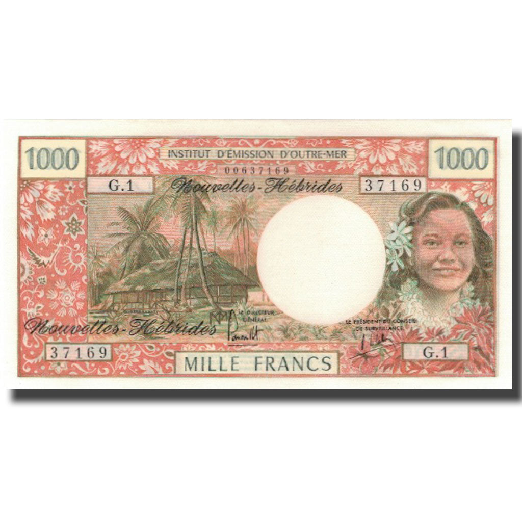 Banconote, Nuove Ebridi, 1000 Francs, KM:20b, FDS