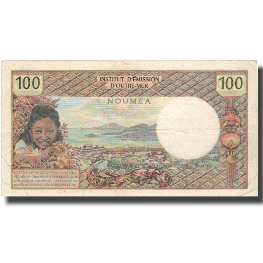 Billet, Nouvelle-Calédonie, 100 Francs, KM:63a, TTB