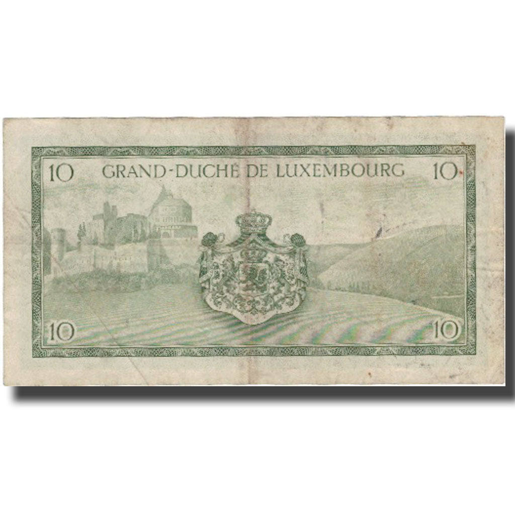 Banknote, Luxembourg, 10 Francs, Undated (1954), KM:48a, VF(30-35)