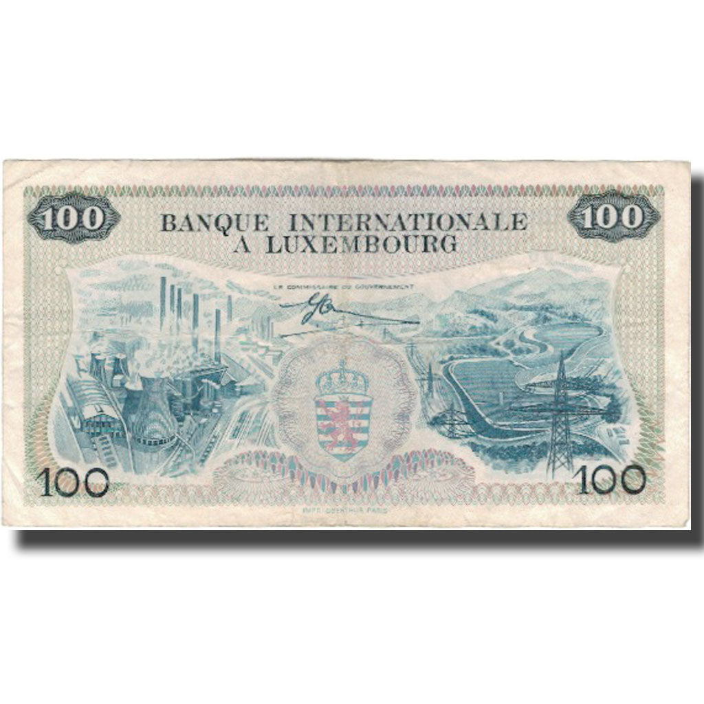 Banknote, Luxembourg, 100 Francs, 1968, 1968-05-01, KM:14A, VF(30-35)