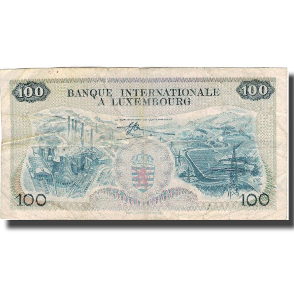 Banknote, Luxembourg, 100 Francs, 1968, 1968-05-01, KM:14A, VF(20-25)