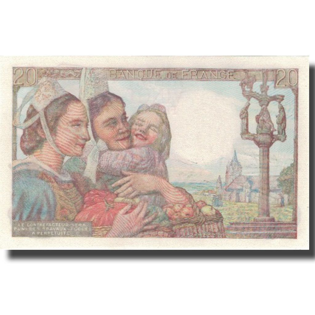 Frankreich, 20 Francs, Pêcheur, 1944, 1944-05-17, UNZ, Fayette:13.9, KM:100a