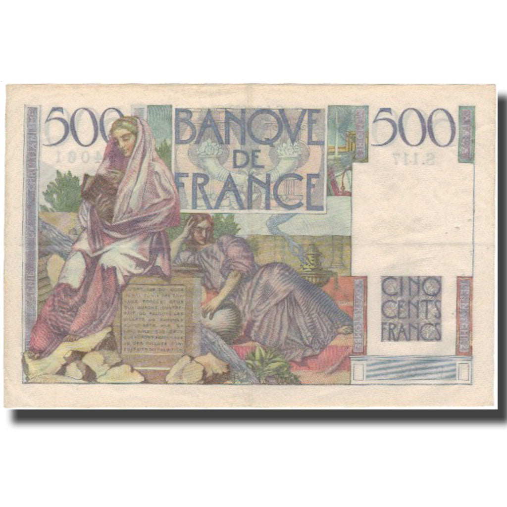 Frankrijk, 500 Francs, Chateaubriand, 1952, 1952-09-04, TTB+, Fayette:34.10