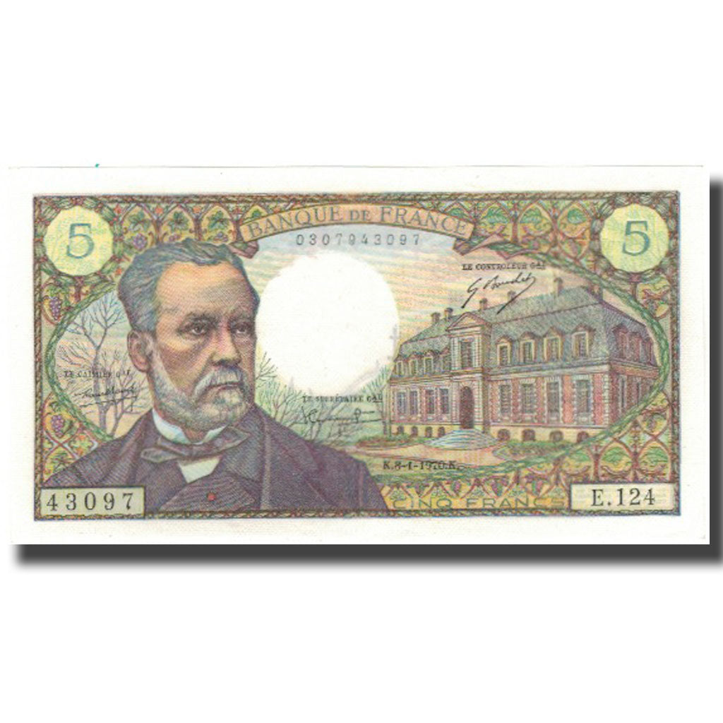 Francia, 5 Francs, Pasteur, 1970, 1970-01-08, SC, Fayette:61.12, KM:146b