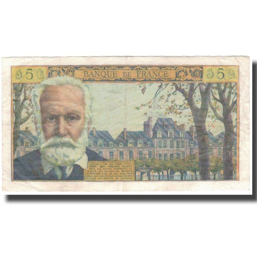 France, 5 Nouveaux Francs, Victor Hugo, 1964, 1964-05-06, EF(40-45)