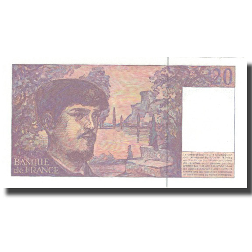 France, 20 Francs, Debussy, 1997, Undated (1997), UNC(65-70)