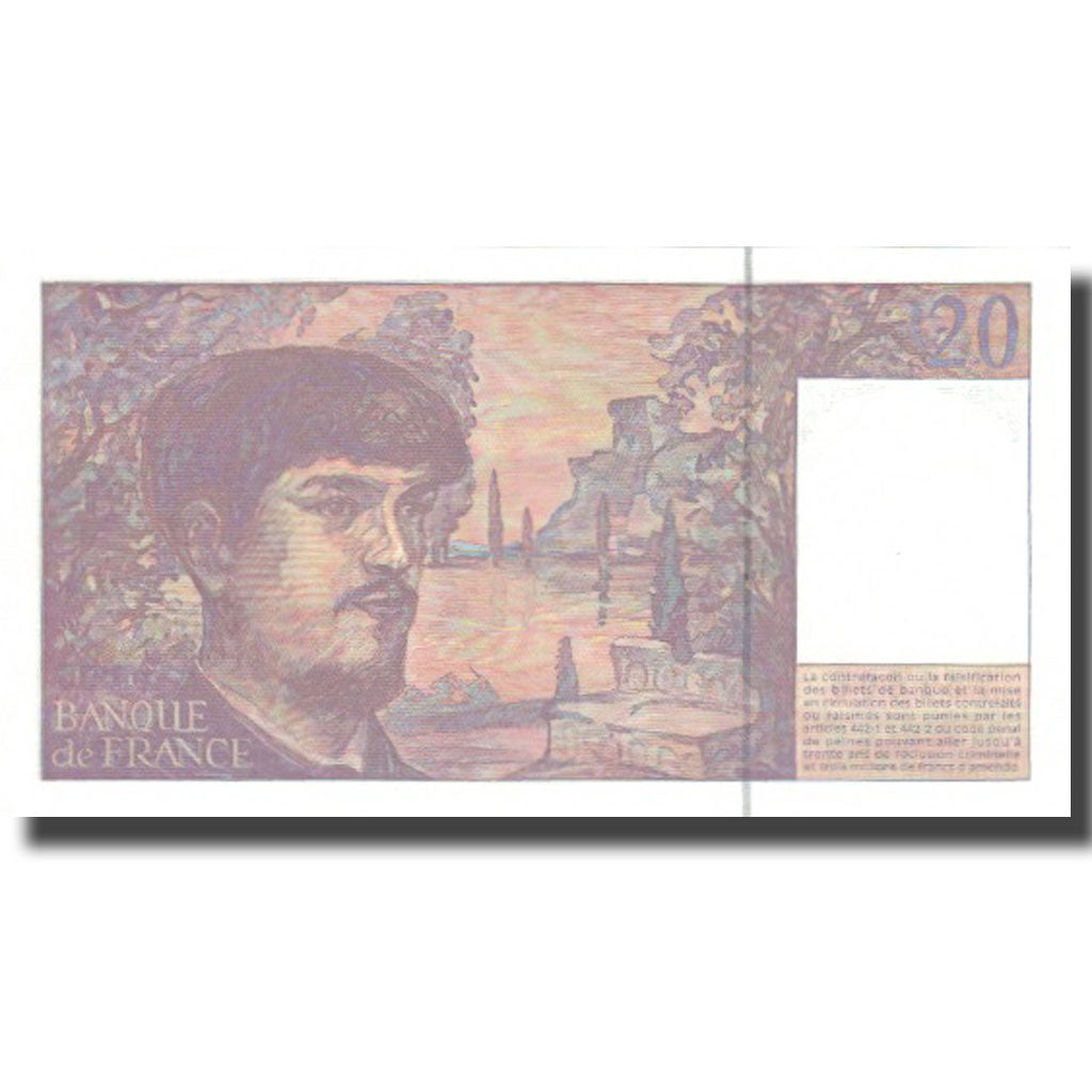 France, 20 Francs, Debussy, 1997, Undated (1997), UNC(65-70)