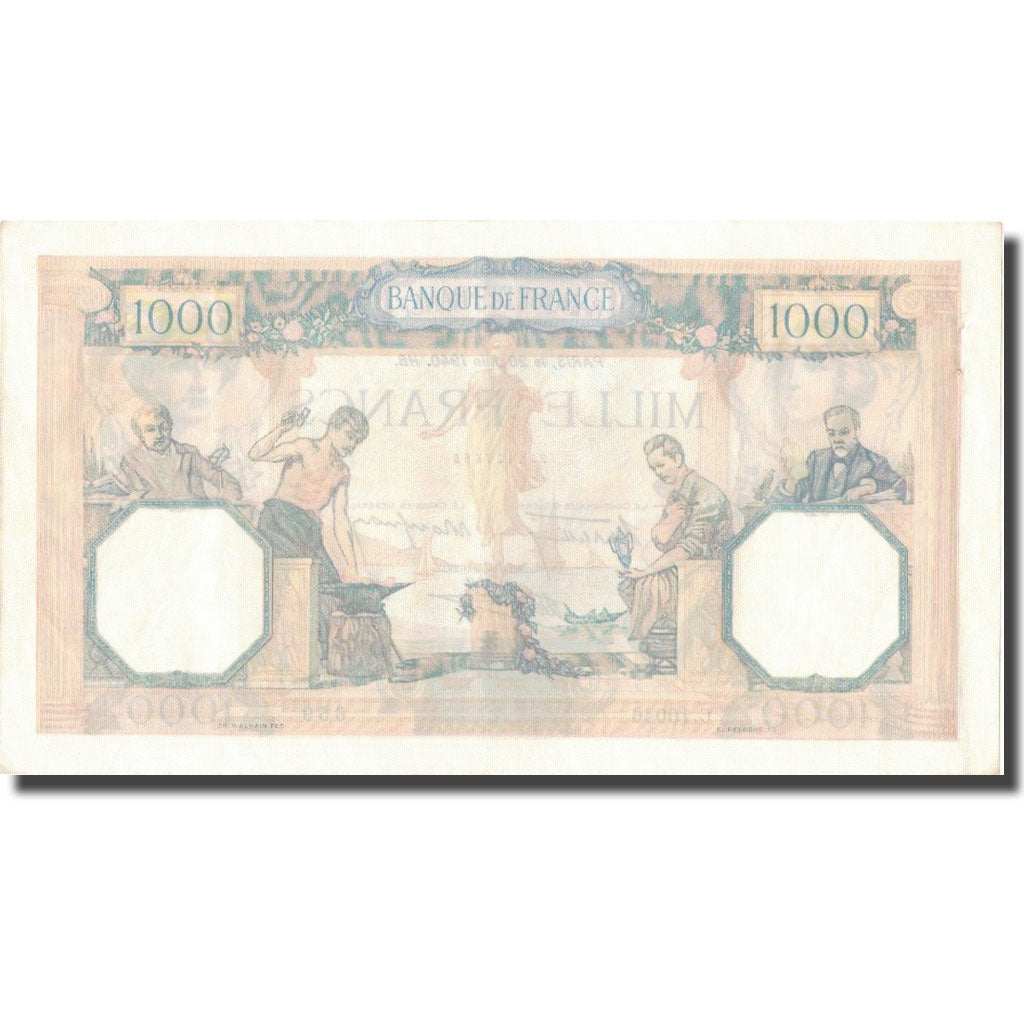 France, 1000 Francs, Cérès et Mercure, 1940, 1940-06-20, UNC(60-62)