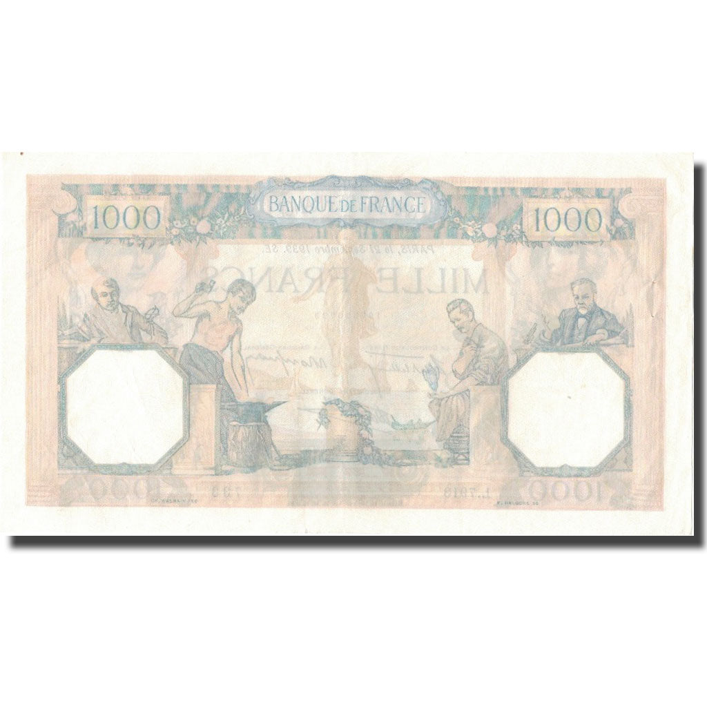 Frankreich, 1000 Francs, Cérès et Mercure, 1939, 1939-09-21, UNZ-