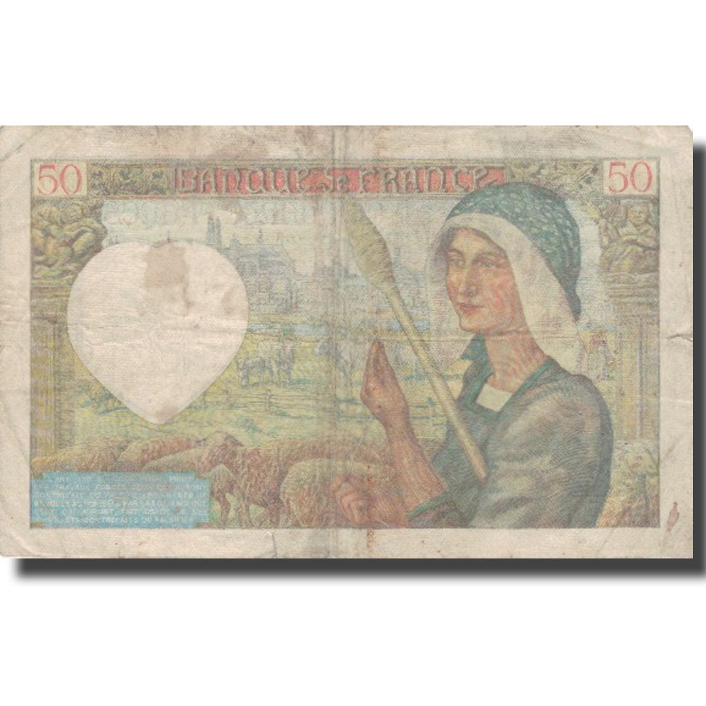 Frankreich, 50 Francs, Jacques Coeur, 1941, 1941-05-15, S, Fayette:19.11, KM:93