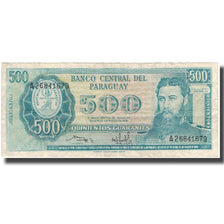Billet, Paraguay, 500 Guaranies, 1952, 1952-03-25, KM:206, TTB+