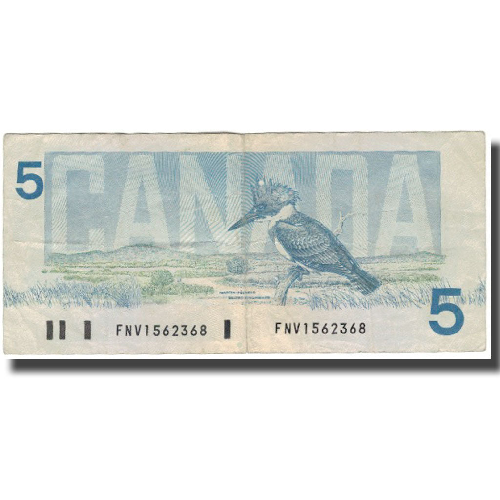 Banconote, Canada, 5 Dollars, 1986, KM:95b, MB+