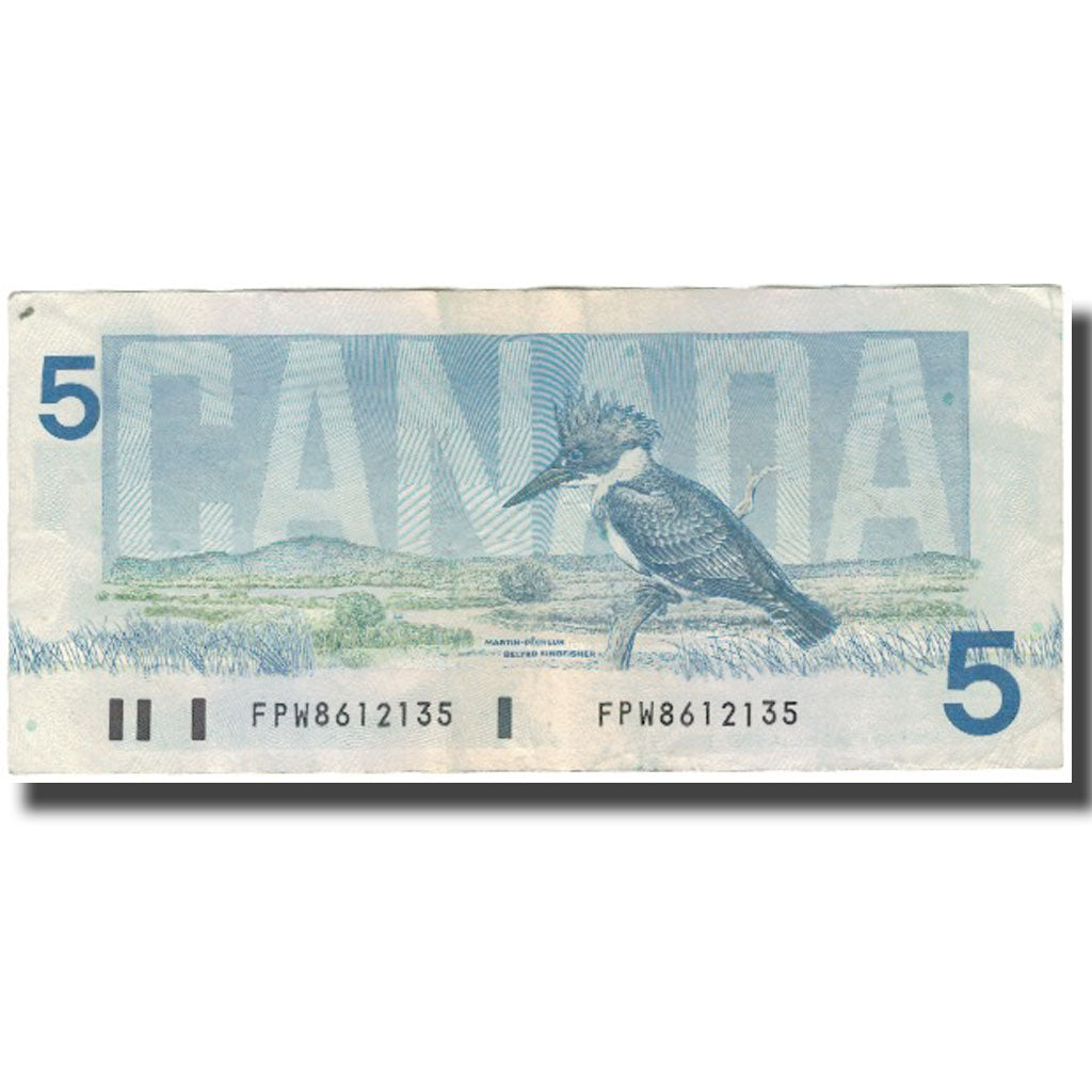 Geldschein, Kanada, 5 Dollars, 1986, KM:95b, SS+