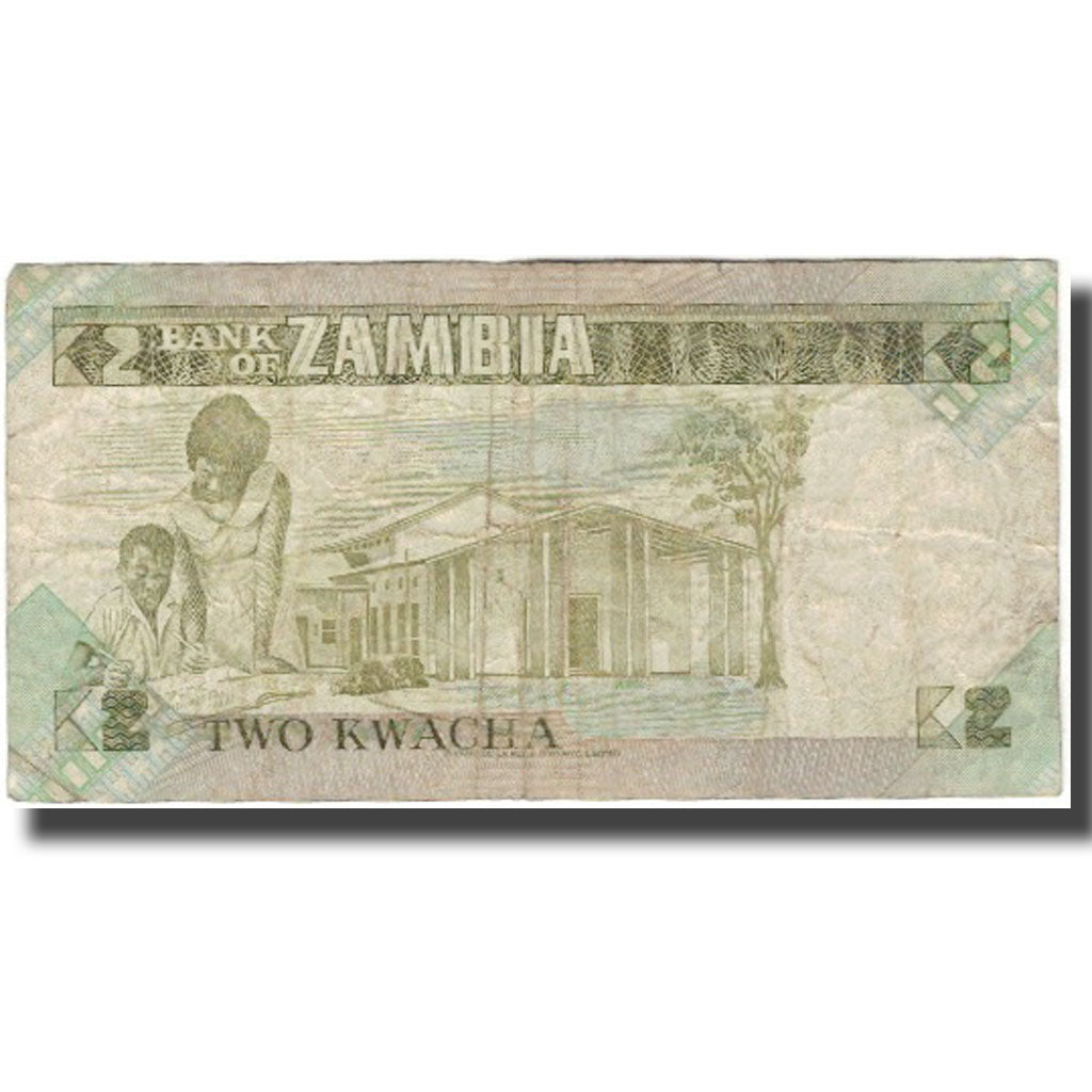 Banknote, Zambia, 2 Kwacha, KM:24b, VF(20-25)