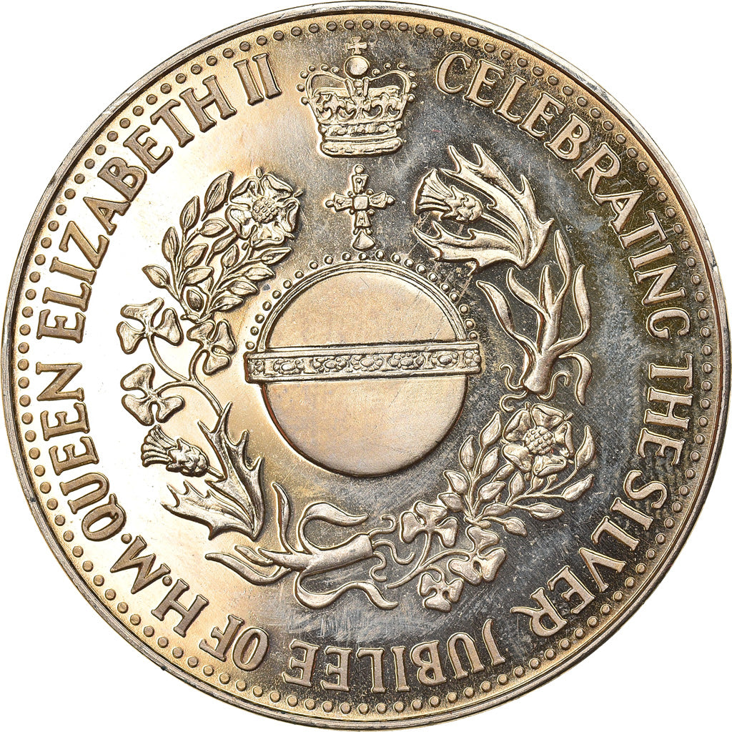 United Kingdom, Medal, Queen Elizabeth II, Silver Jubilee, 1977, AU(55-58)