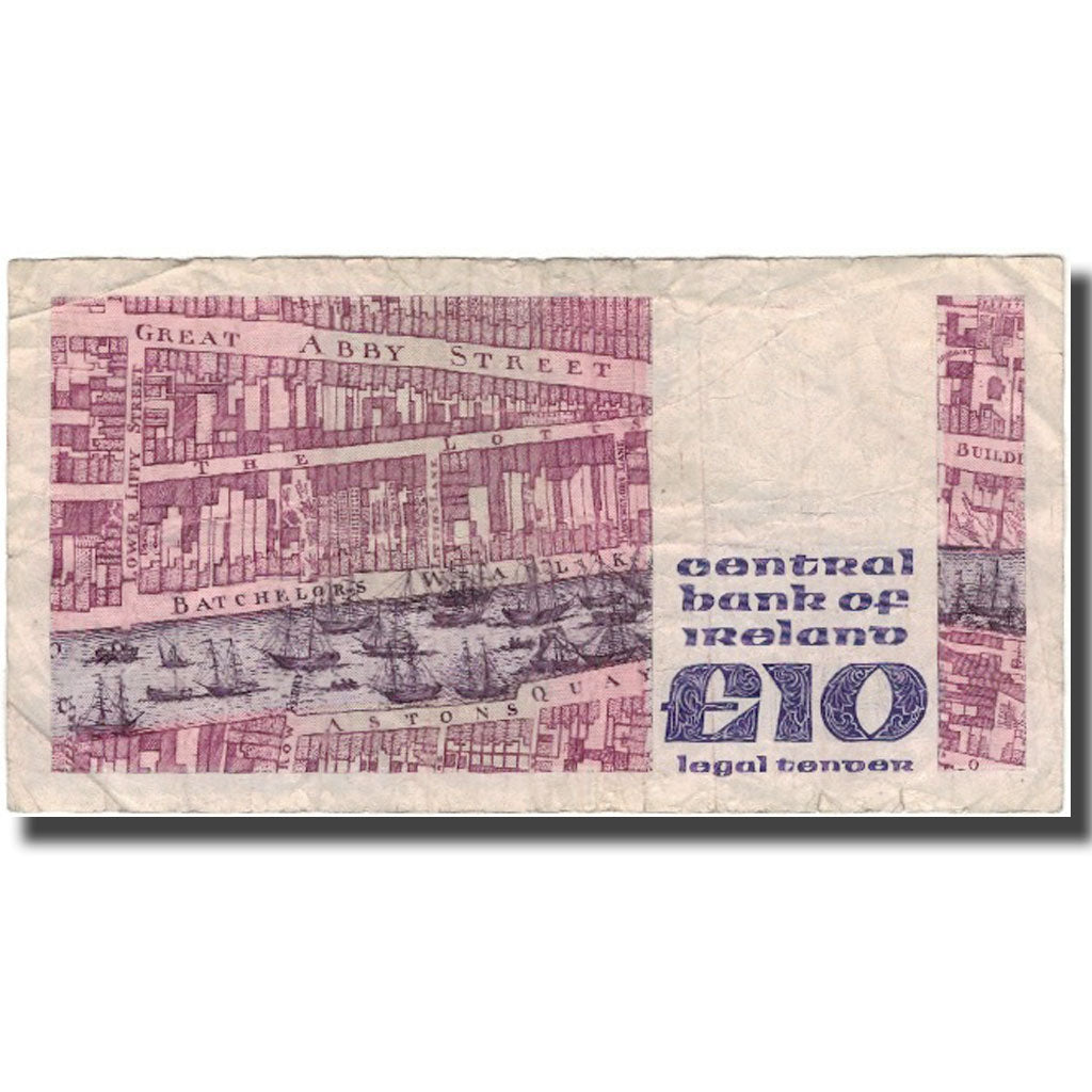 Billet, Ireland - Republic, 10 Pounds, 1985, 1985-02-14, KM:72b, TB