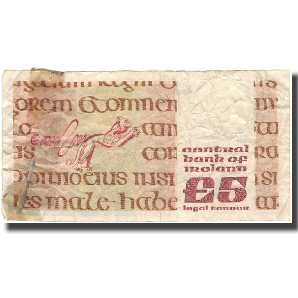 Banknote, Ireland - Republic, 5 Pounds, 1988, 1988-08-12, KM:71e, VG(8-10)