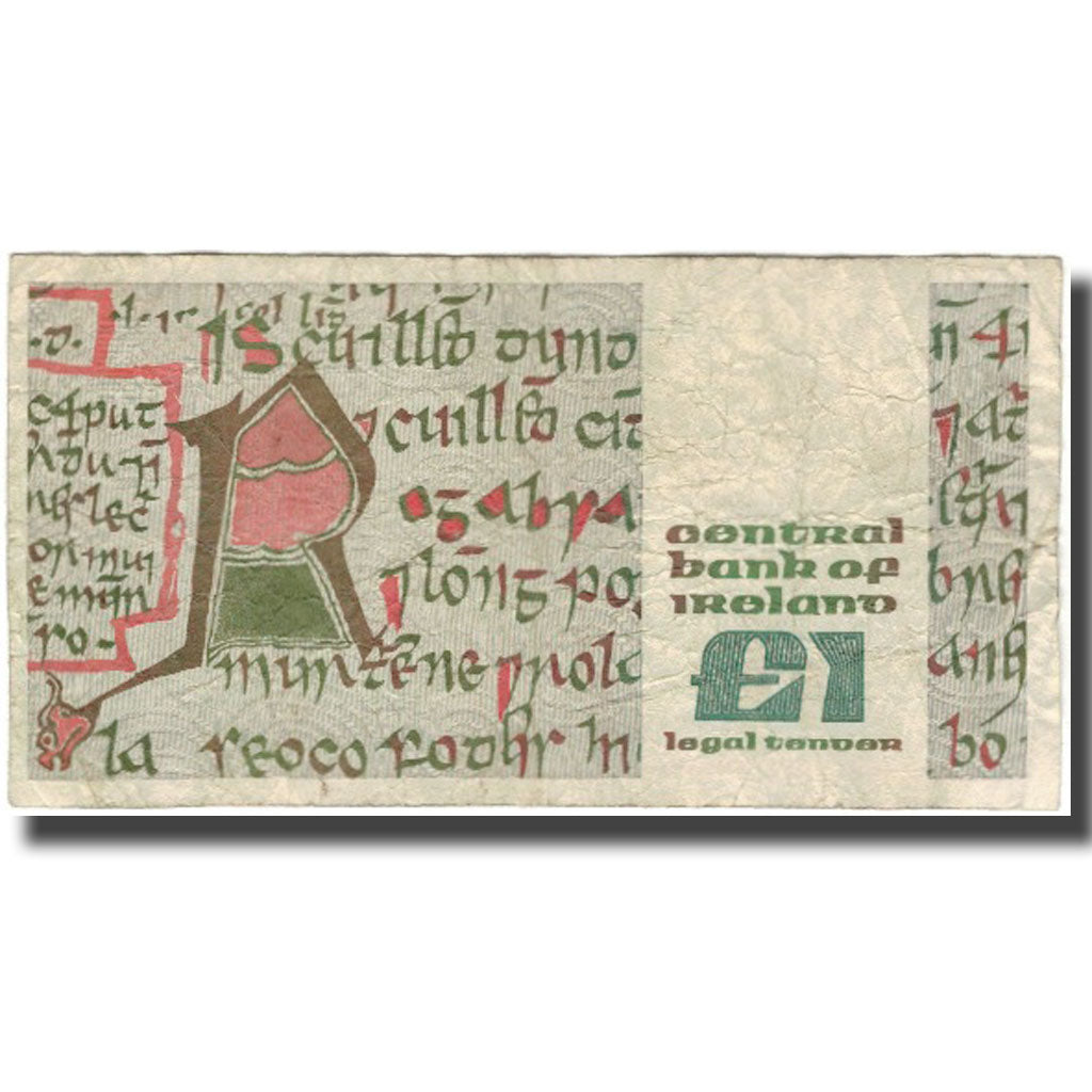 Banknote, Ireland - Republic, 1 Pound, 1989, 1989-02-15, KM:70d, VF(20-25)