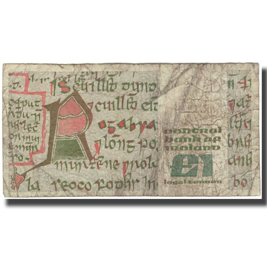 Banknote, Ireland - Republic, 1 Pound, 1989, 1989-02-15, KM:70d, VG(8-10)