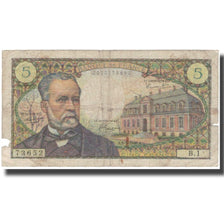 France, 5 Francs, Pasteur, 1966, 1966-05-05, VG(8-10), Fayette:61.1, KM:146a