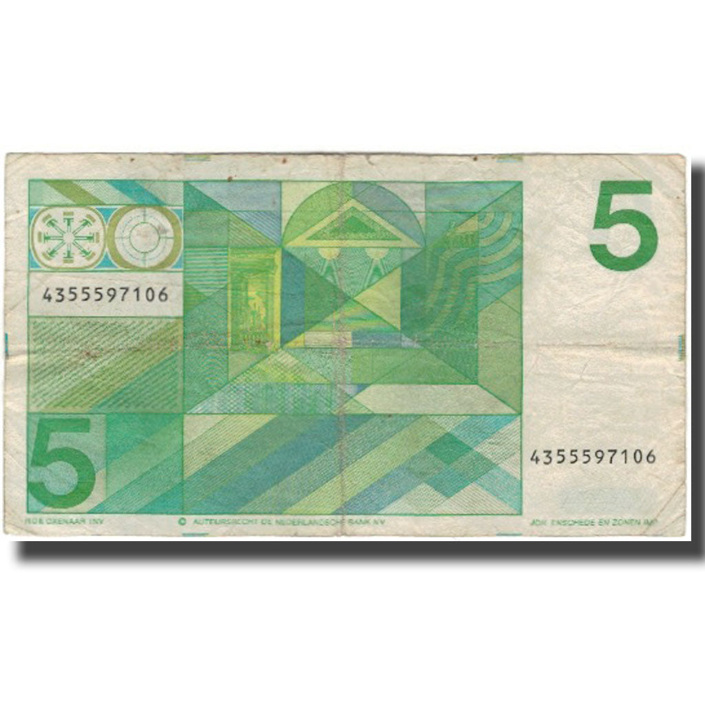 Banknote, Netherlands, 5 Gulden, 1973, 1973-03-28, KM:95a, VF(20-25)