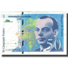 Frankreich, 50 Francs, St Exupéry, 1997, VZ, Fayette:73.4, KM:157Ad