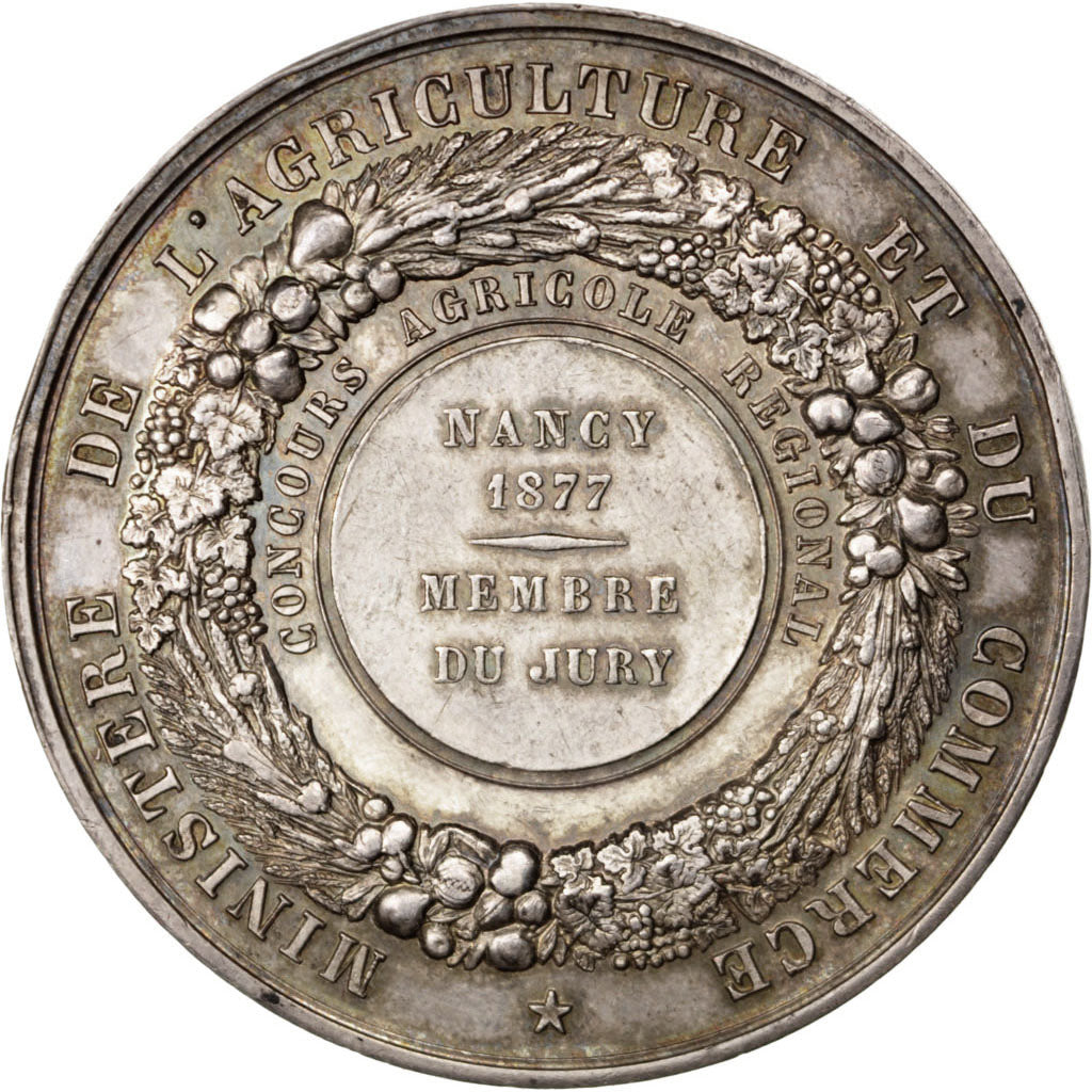 FRANCE, Business & industry, French Third Republic, Medal, 1877, AU(55-58),...