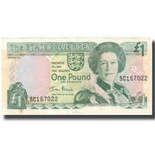 Banknote, Jersey, 1 Pound, KM:26a, AU(50-53)