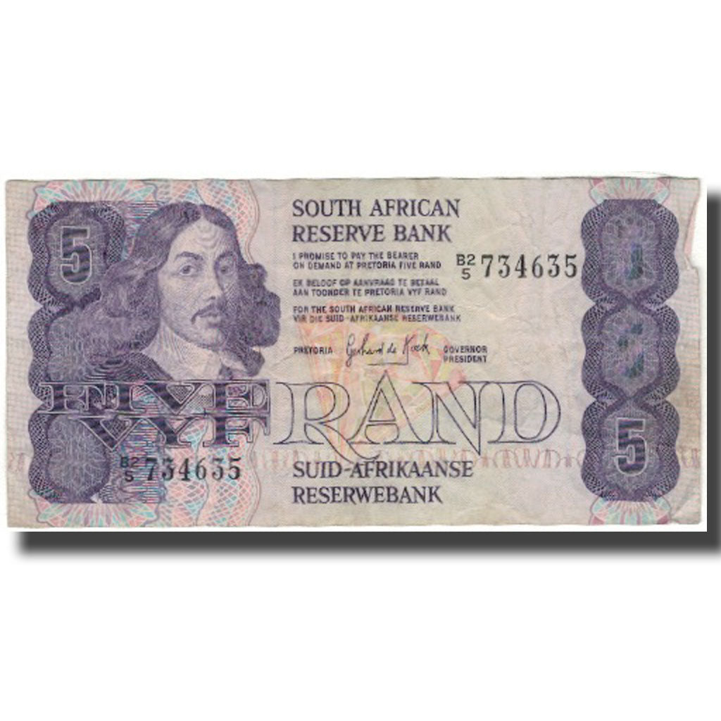 Geldschein, Südafrika, 5 Rand, KM:119d, SS