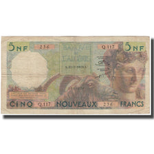 Banknote, Algeria, 5 Nouveaux Francs, 1959, 1959-07-31, KM:118a, VF(30-35)