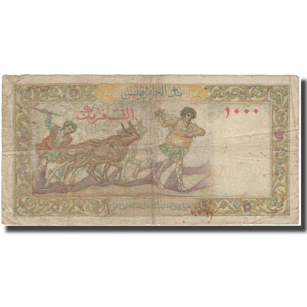 Banknote, Algeria, 1000 Francs, 1954, 1954-03-03, KM:107b, VF(20-25)