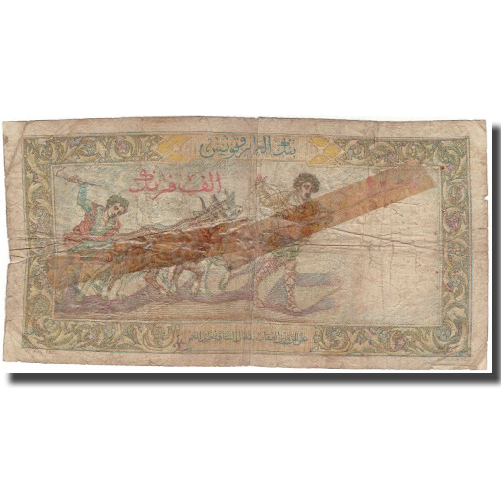 Banknote, Algeria, 1000 Francs, 1956, 1956-12-19, KM:107b, VG(8-10)