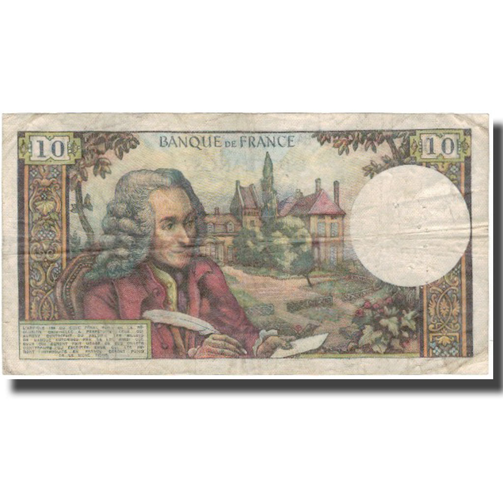 Frankreich, 10 Francs, Voltaire, 1973, 1973-01-04, S, Fayette:62.60, KM:147d