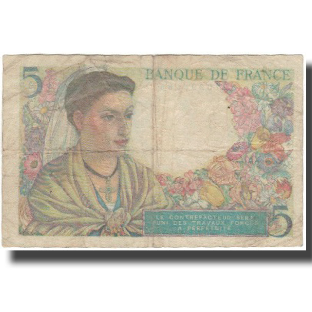 Frankreich, 5 Francs, Berger, 1947, 1947-10-30, S, Fayette:05.07, KM:98b