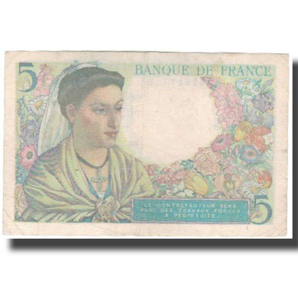Frankreich, 5 Francs, Berger, 1947, 1947-10-30, SS, Fayette:05.07, KM:98b