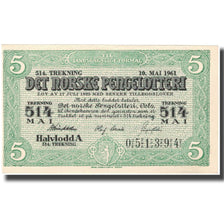 Banknot, Norwegia, 5 Kronor, Blason, 1961, 1961-05-10, AU(55-58)
