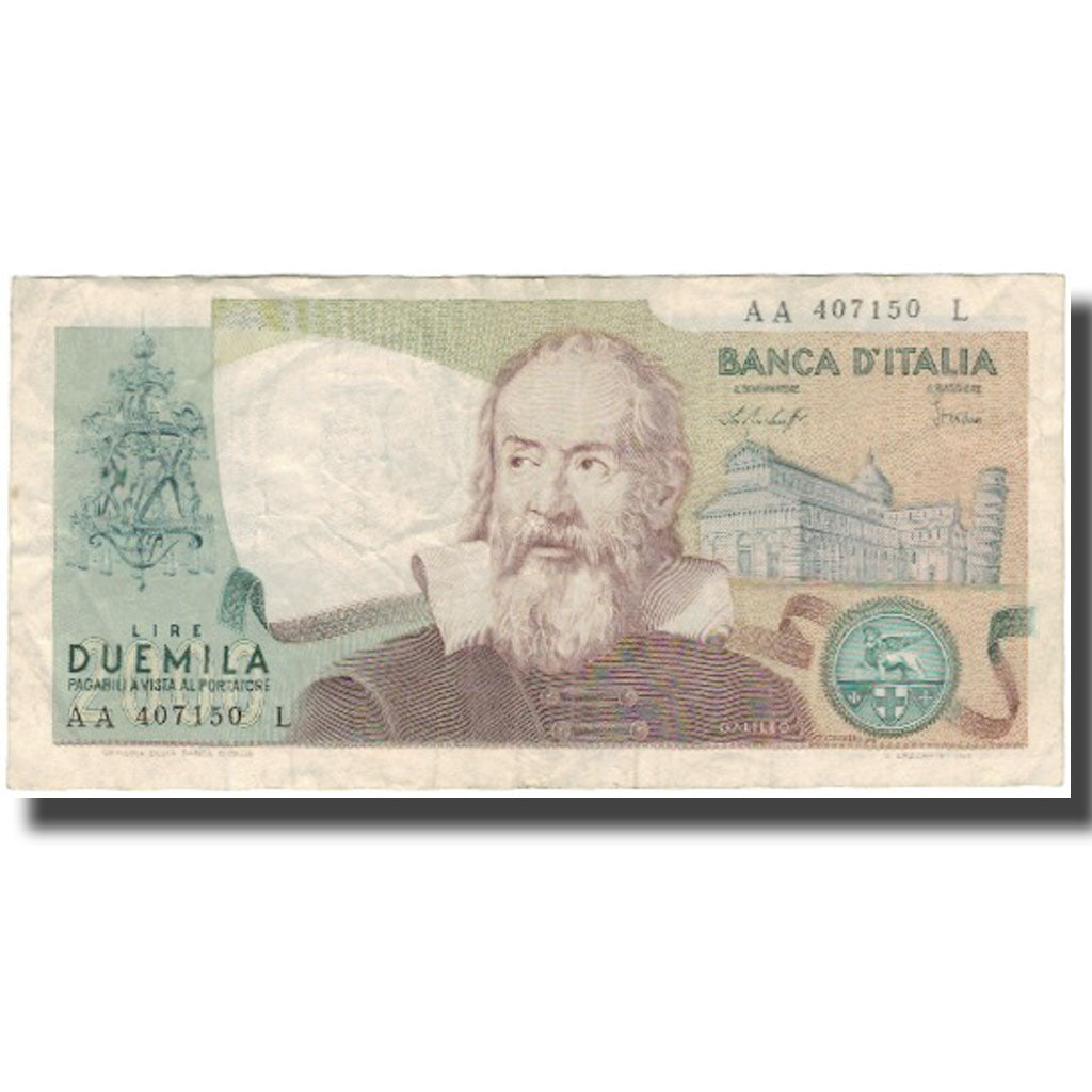 Banknote, Italy, 2000 Lire, 1973 ; 1976 ; 1983, 1976-10-22, KM:103b, EF(40-45)